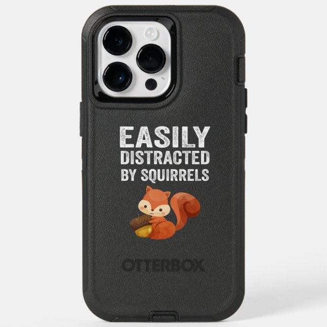 Easily Distracted By Squirrels Otterbox iPhone Case (Back)