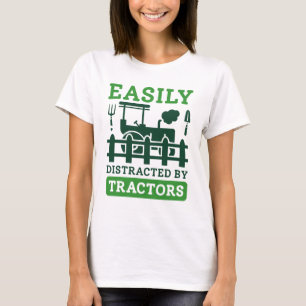 Easily Distracted By Tractors T-Shirt