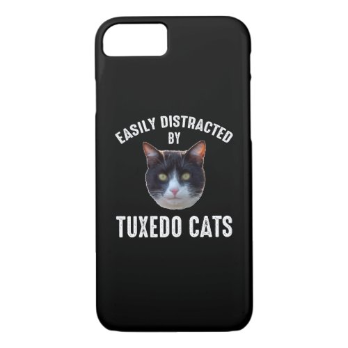 Easily Distracted By Tuxedo Cats iPhone 87 Case