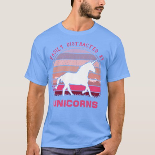 Easily Distracted By Unicorns 2 T_Shirt