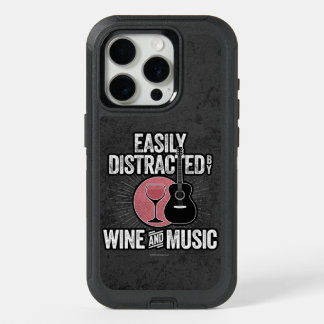 Easily Distracted by Wine and Music OtterBox iPhon iPhone 15 Pro Case