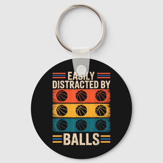 Easily Distracted Keychain (Front)