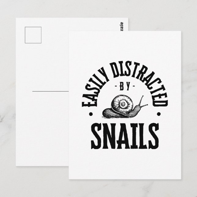 EASILY DISTRACTED POSTCARD (Front/Back)
