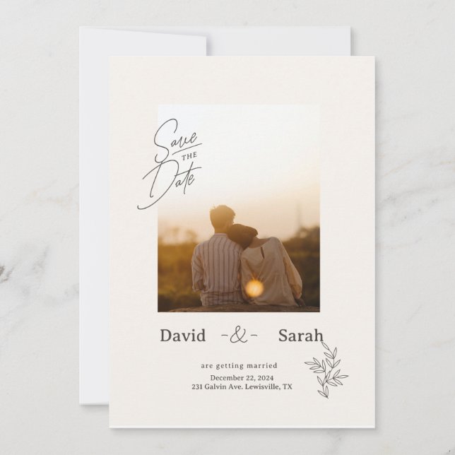 Easily Editable Wedding Invitation (Front)
