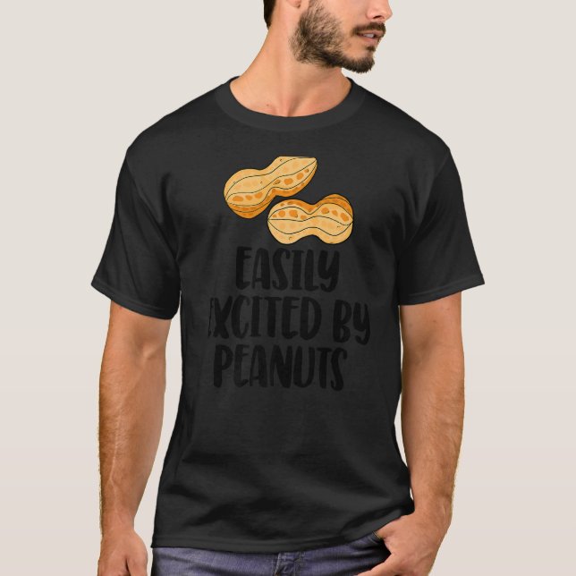 Easily Excited By Peanuts Tasty  Gender Reveal Lov T-Shirt (Front)