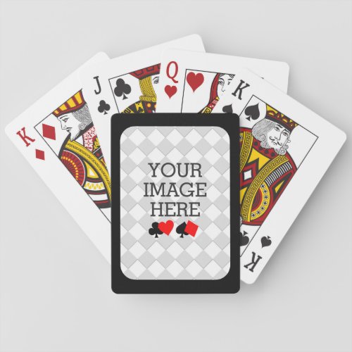 Easily Make Your Own Black and White in One Step Poker Cards