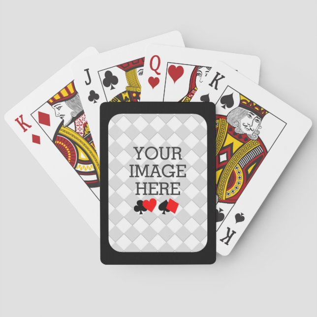 Easily Make Your Own Black and White in One Step Poker Cards (Back)