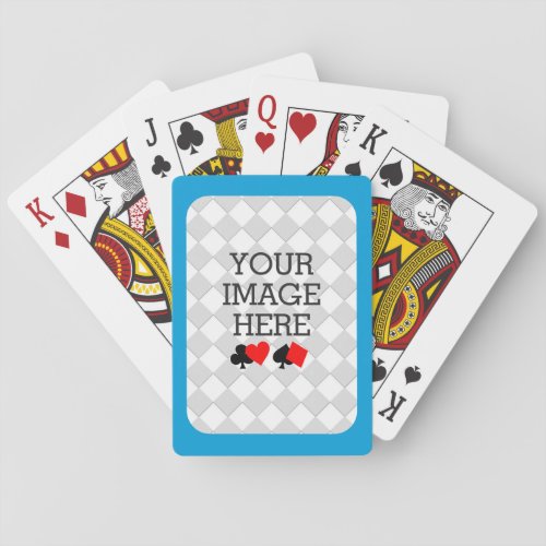 Easily Make Your Own Blue Theme Deck in One Step Poker Cards