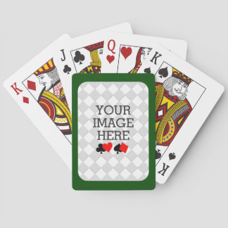 Easily Make Your Own Deck in One Step Green Frame Poker Cards