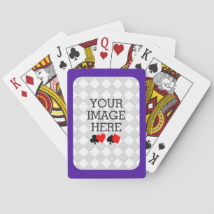 Easily Make Your Own Deck in One Step Purple Frame Poker Cards