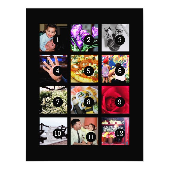 Easily Make Your Own Photo Art with 12 photos (Front)