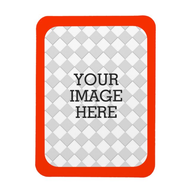 Easily Make Your Own Photo Display in Orange Magnet (Vertical)