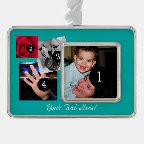 Easily Make Your Own Photo Display with 4 photos Ornament