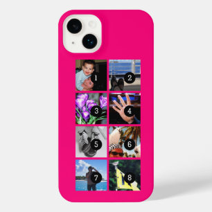 Easily Make Your Own Photo Display with 8 photos iPhone 14 Plus Case