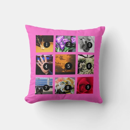 Easily Make Your Own Photo Pillow with 9 images