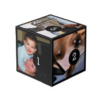 Easily Make Your Own with five of your photos Cube