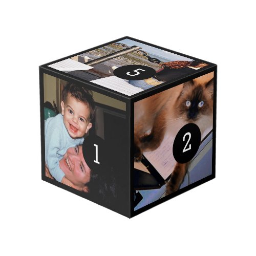 Easily Make Your Own with five of your photos Cube