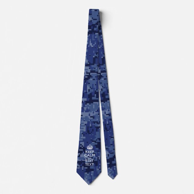 Easily Personalized KEEP CALM AND Edit Text Tie (Front)