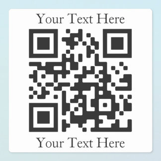 Easily Upload Your Own QR Code | Opaque Sticker