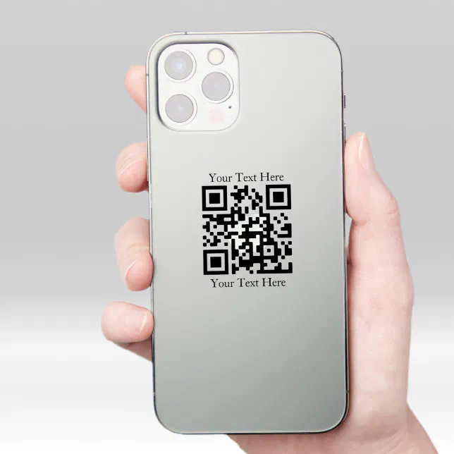 Easily Upload Your Own QR Code | Transparent Sticker | Zazzle