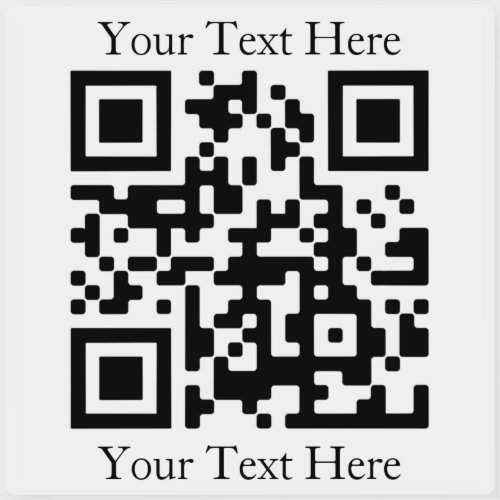 Easily Upload Your Own QR Code  Transparent Sticker