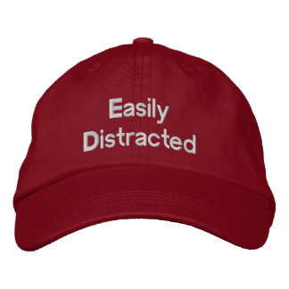 EasilyDistracted Embroidered Baseball Cap