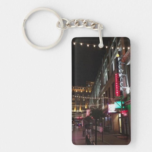East 4th Street, Cleveland, Ohio Photo Key Chain (Front)