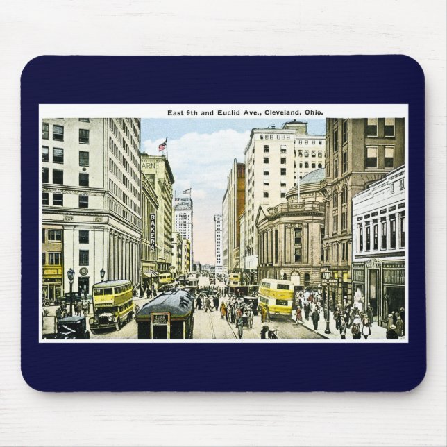 East 9th and Euclid Avenue, Cleveland, Ohio Mouse Pad (Front)