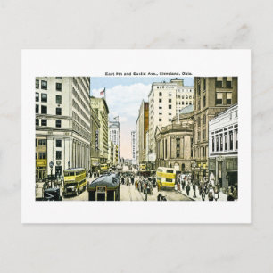 East 9th and Euclid Avenue, Cleveland, Ohio Postcard