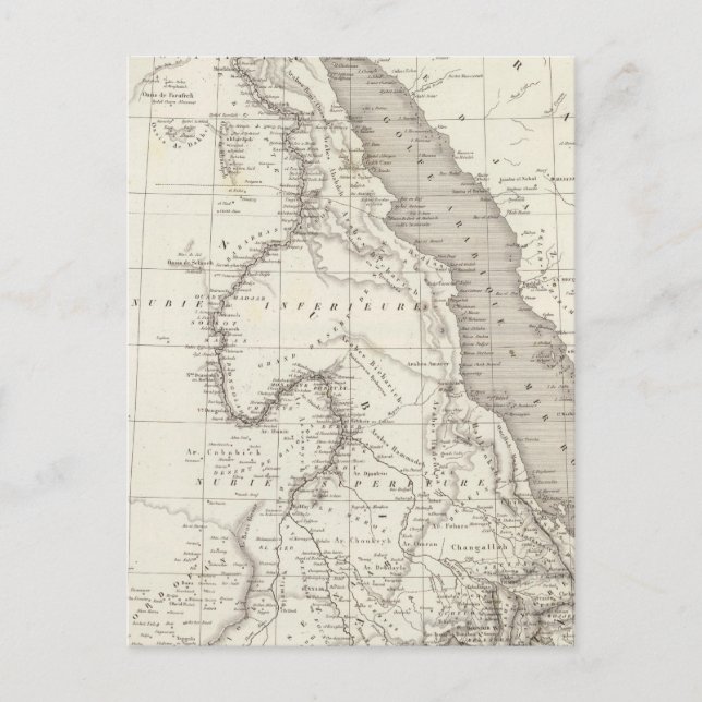 East Africa Map Postcard (Front)