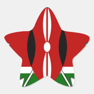 East African Constellation Kenyan Flag Star Design Star Sticker