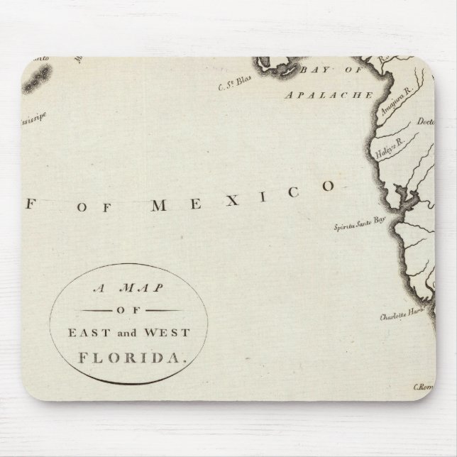 East and West Florida Mouse Pad (Front)