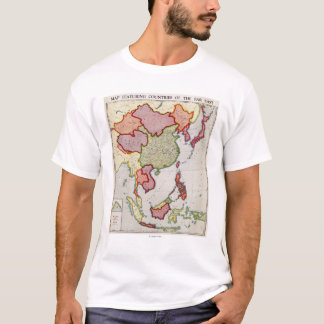 East AsiaPanoramic MapEast Asia T-Shirt