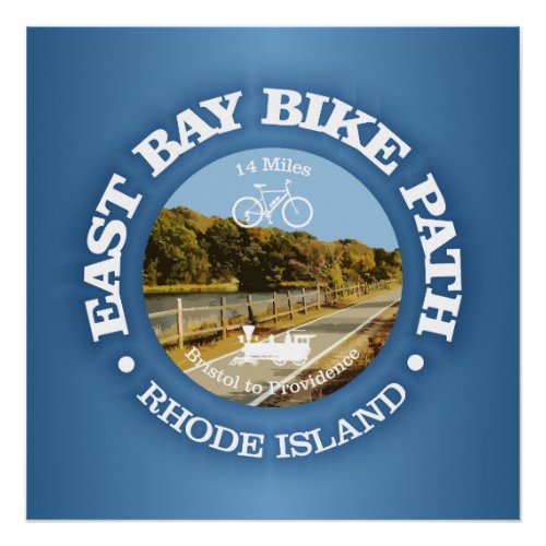 East Bay Bike Path cycling c Poster