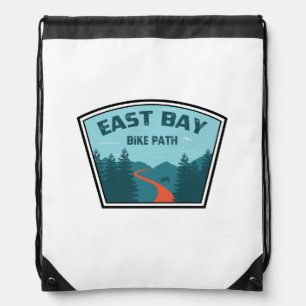 East Bay Bike Path Drawstring Bag