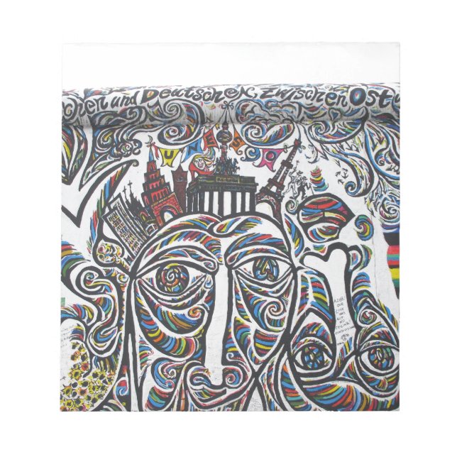 East Berlin Wall Graffiti Notepad (Front)