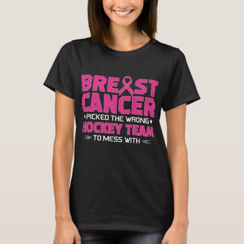 east Cancer Picked Wrong Hockey Team To Mess T_Shirt
