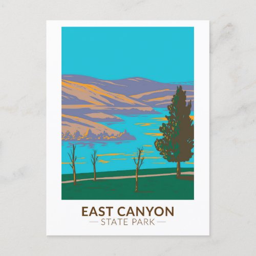 East Canyon State Park Utah Vintage Postcard