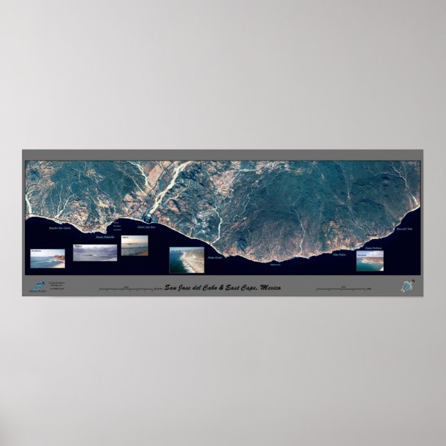 East Cape, Baja California satellite poster (Front)