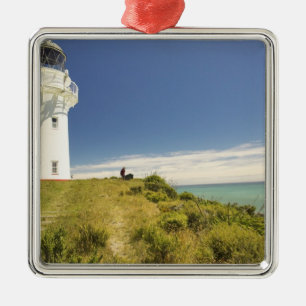 East Cape Lighthouse, Eastland, New Zealand Metal Ornament