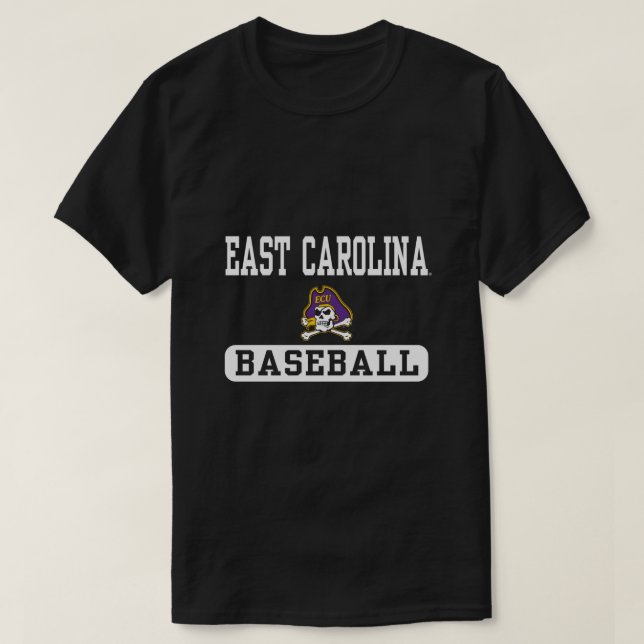 East Carolina Pirates Baseball Officially Licensed T-Shirt (Design Front)