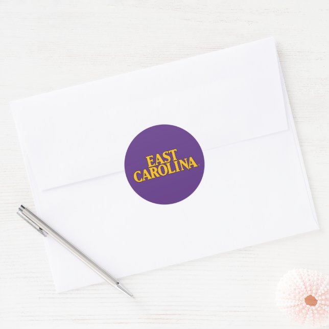 East Carolina University | East Carolina Classic Round Sticker (Envelope)