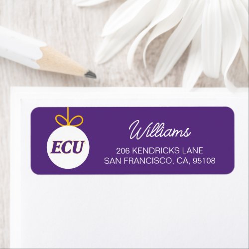 East Carolina University  ECU Logo 2 Label