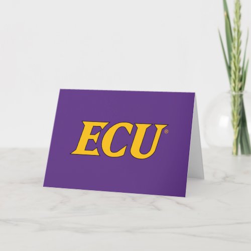 East Carolina University  ECU Logo Card