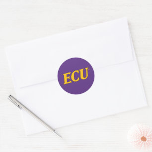 East Carolina University ECU Logo Classic Round Sticker