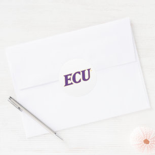 East Carolina University ECU Logo Classic Round Sticker