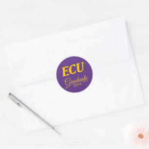 East Carolina University ECU Logo Classic Round Sticker