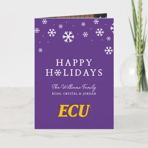 East Carolina University  ECU Logo Holiday Card