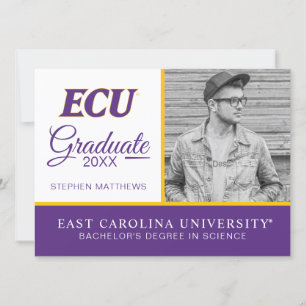 East Carolina University ECU Logo Invitation