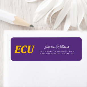 East Carolina University ECU Logo Label